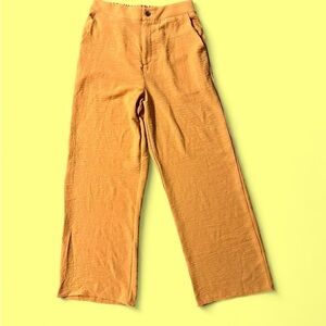 Paper Crane Orange Wide Leg Pants